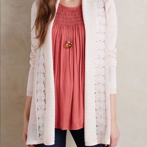 Anthropologie Knitted & Knotted Messina open cardigan